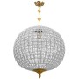 Lampadario a sfera in bronzo e cristallo a 1 luce stile Barocco