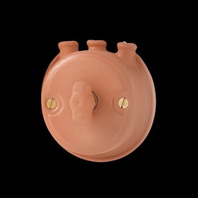 Interruttore in terracotta a farfalla con pipe stile rustico vintage