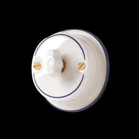 Interruptores de cerámica Vintage para instalaciones eléctricas vistas -  Made in Italy