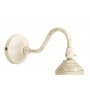 Support d'applique en laiton rustique vintage shabby laqué blanc