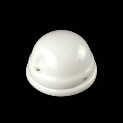 Boîte de jonction en céramique blanche - Faite à la main