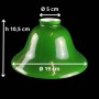Verre de remplacement pour lampe (tailles) - Ø 19 ou 22 cm