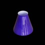 Paralume vetro blu a cono per lampada o applique