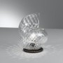 Spiralförmige Tischlampe aus venezianischem Glas