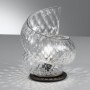 Spiral table lamp in Venetian glass