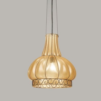 "Cupola" pendant chandelier in Venetian glass