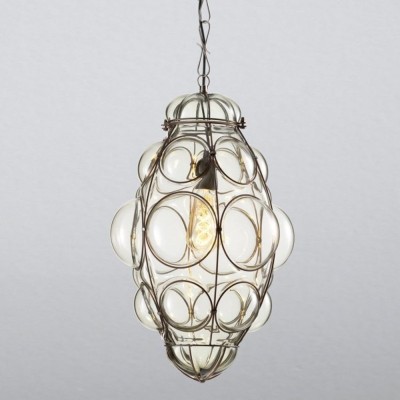 "Duchessa" pendant chandelier in blown glass from Venice