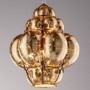 Venezianischer Kronleuchter aus mundgeblasenem Glas „Gold Leaf“.
