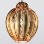 Gold leaf crystal chandelier in Venetian blown glass