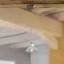 Lampadario a sospensione in ceramica smaltata e motivo Ø 13 cm