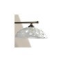 Lámpara de araña de cerámica esmaltada blanca con suspensión regulable Ø 32 cm