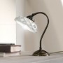 Lampe de table rustique en céramique blanche Ø 17 cm