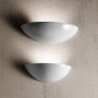 Applique murale en céramique émaillée blanche de style classique et rayonnement unidirectionnel Ø 39 cm
