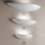 White ceramic wall light with a classic and simple style Ø 57 cm