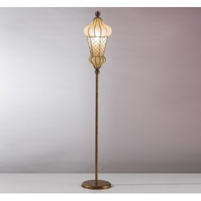 "Babà" floor lamp in Venetian blown glass
