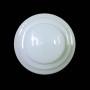 Plafonnier en verre opalin blanc à gradins (h 13,5 cm ⌀ 15 / 20 cm)