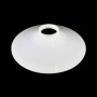 Piatto in opalina vetro liscio originale anni '30 per lampadario classico rustico