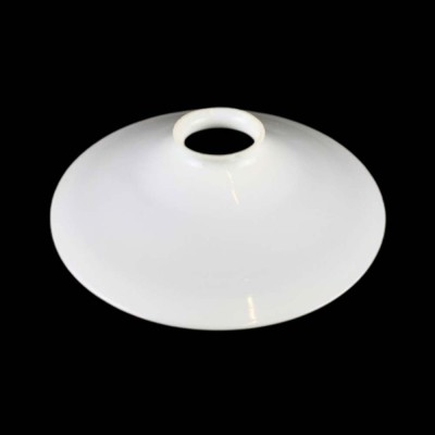 ORIGINAL glatter Opal-Lampenschirm aus den 1930er Jahren (handgefertigt)