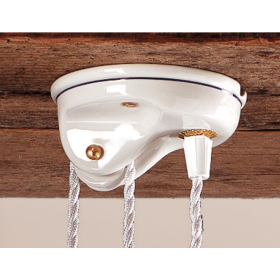 Rosette mit Rädchen für Höhenverstellbare Pendelleuchte – Handgefertigt