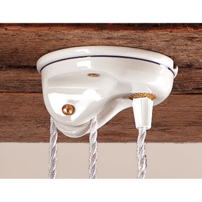 Rosette mit Rädchen für Höhenverstellbare Pendelleuchte – Handgefertigt